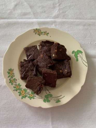 Avocado White Chocolate Brownie