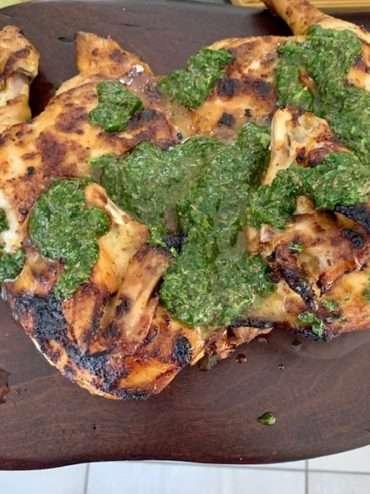 Split Chicken with Herb Salsa